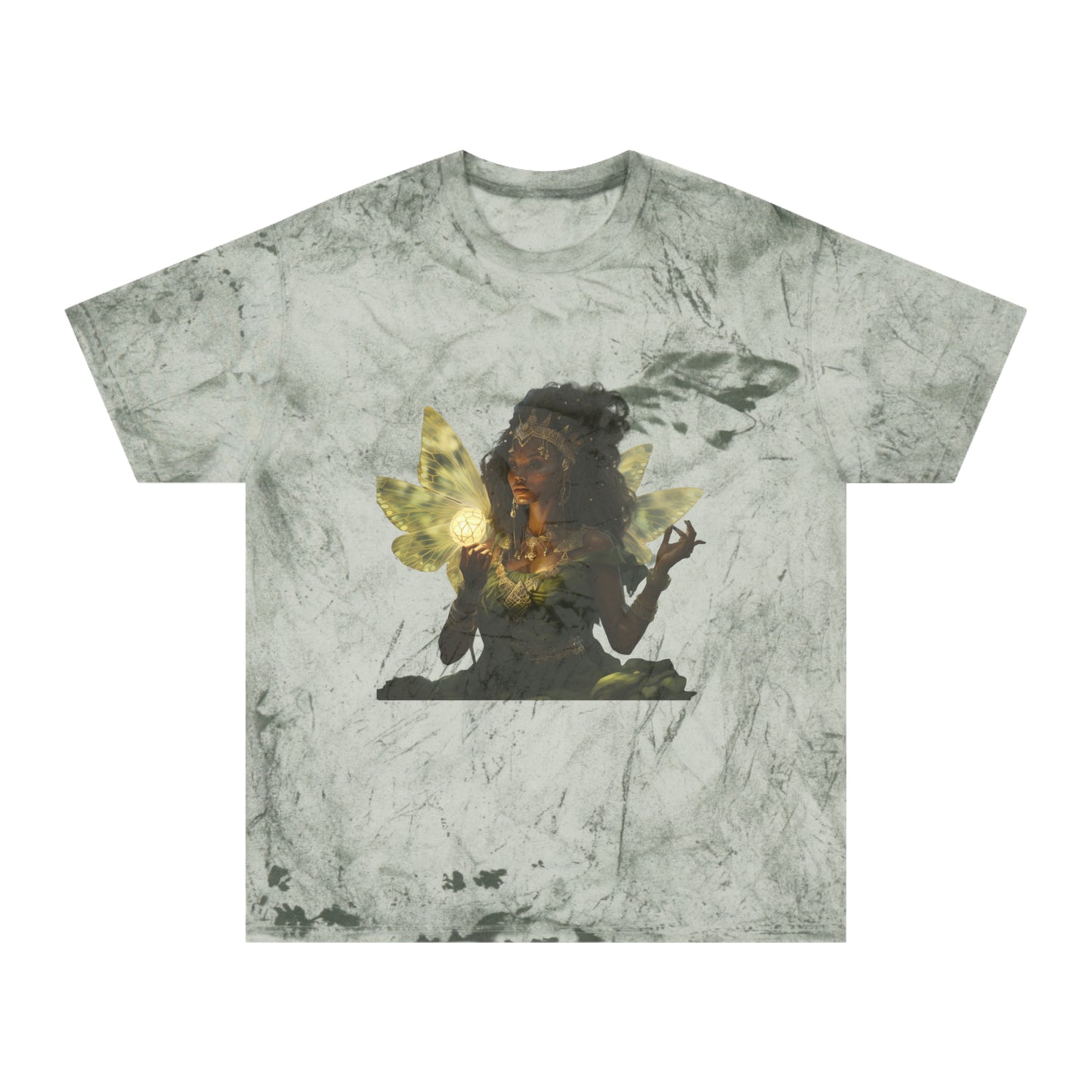 Grunge Fairycore, Tie Dye Forest Green Cottagecore T-Shirt