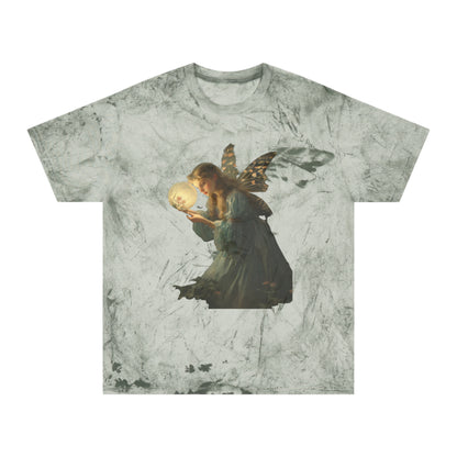 Grunge Fairycore Aesthetic, Tie Dye Green Moon Fairy 90's Cottagecore Aesthetic Boho T-shirt