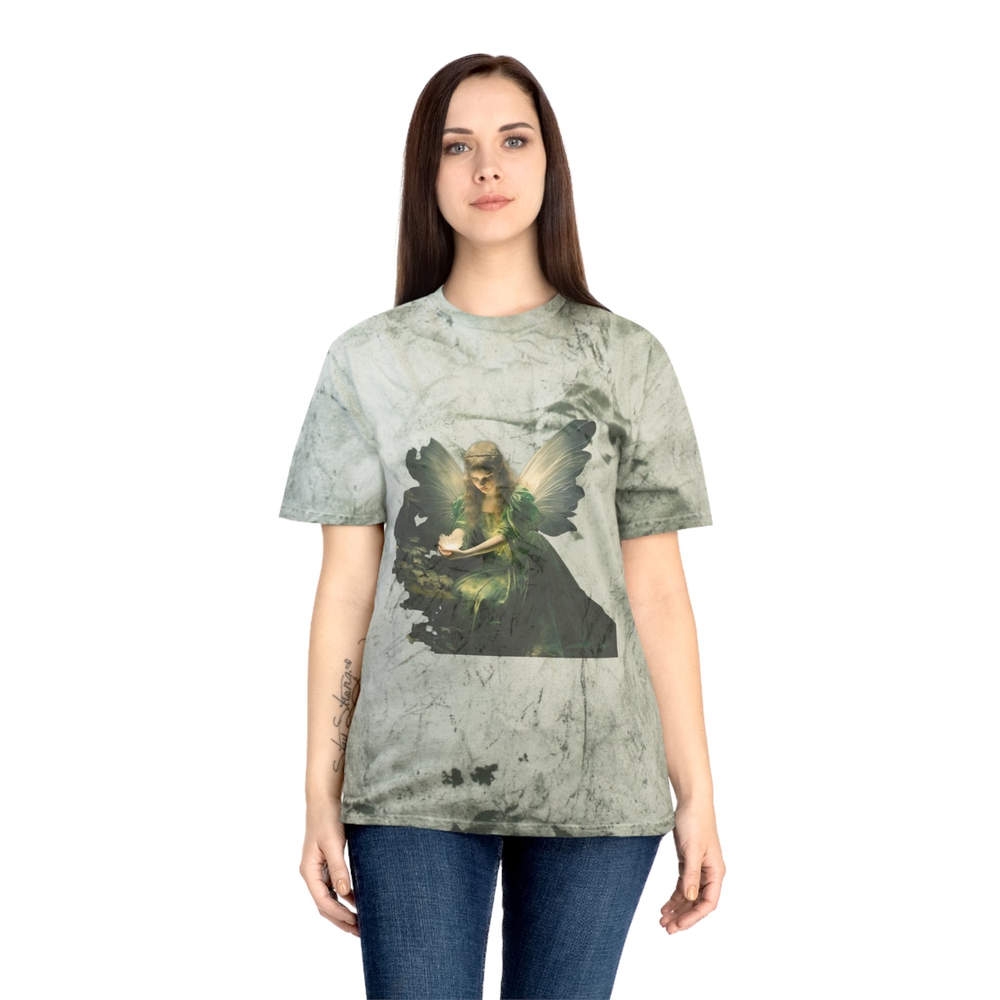 Grunge Fairycore Clothing, Tie Dye Forest Boho 90's Cottagecore Aesthetic T-shirt