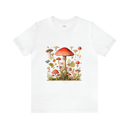 Cottagecore Clothing, Vintage Botanical Mushroom T-Shirt