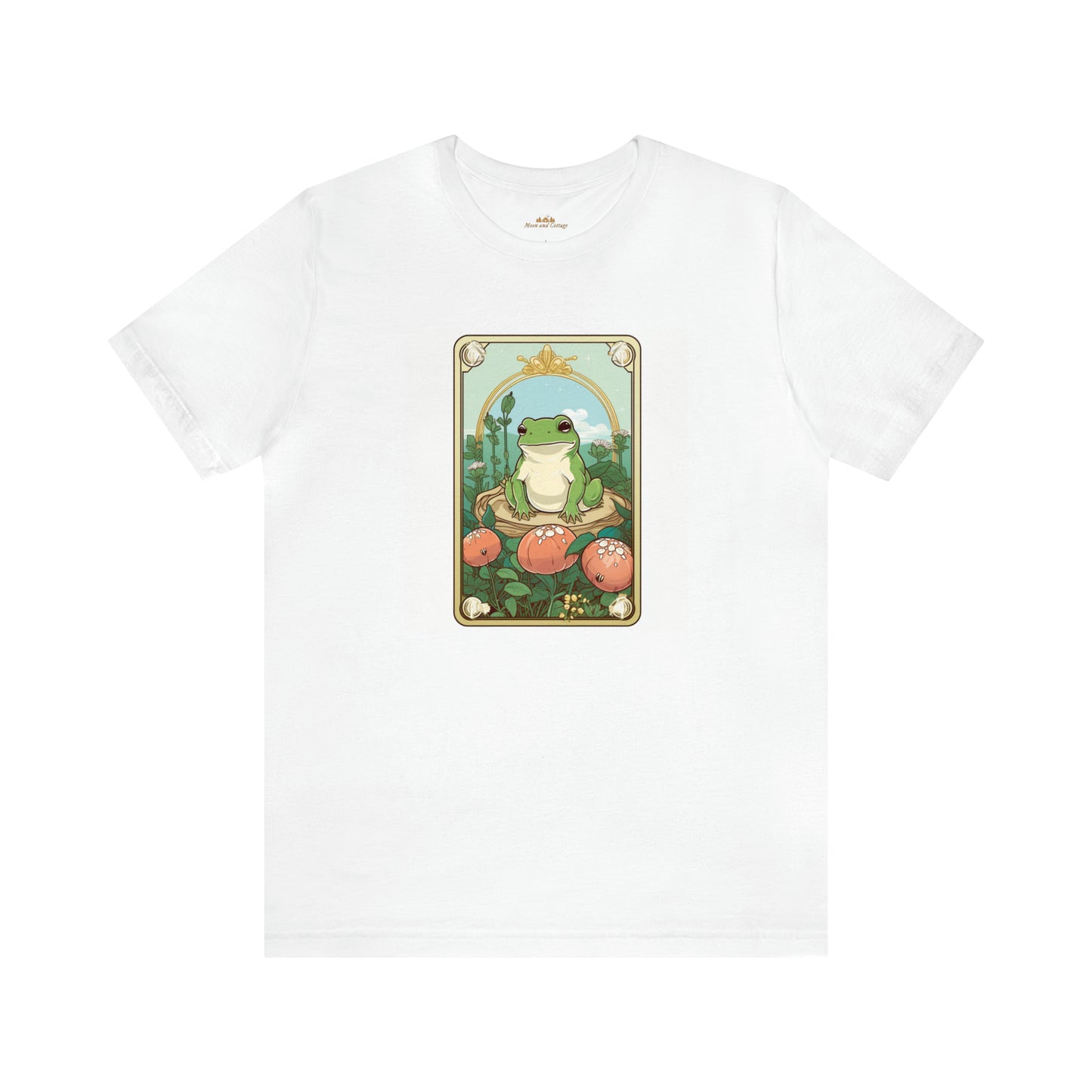 Cottagecore Aesthetic, Frog Tarot Bohemian Y2k Crewneck T-Shirt