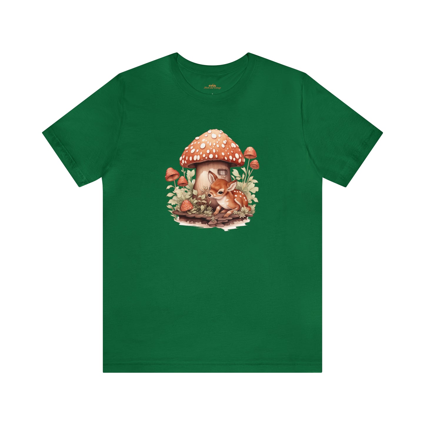 Cottagecore Aesthetic, Baby Deer Mushroom House, Vintage Y2k T-Shirt