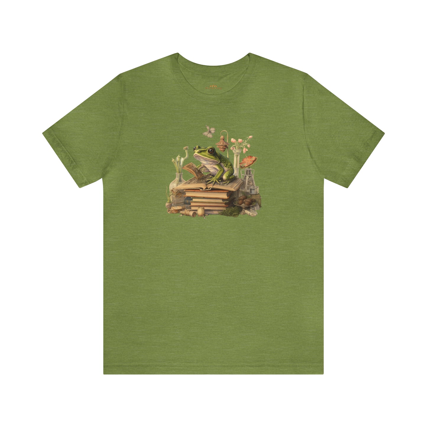 Cottagecore Aesthetic, Dark Academic Frog, 90's Vintage O Neck T-Shirt