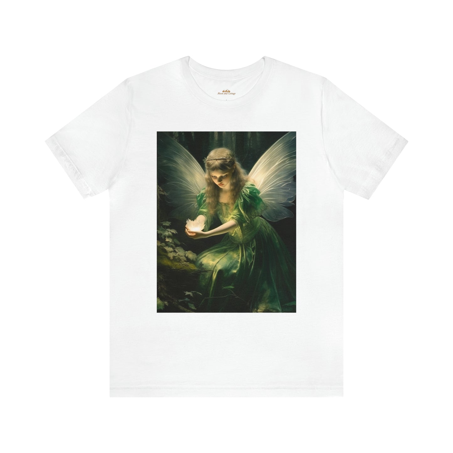 Cottagecore Fairy Forest Printed Y2k T-Shirt - Fairycore Grunge Short Sleeve and Crewneck Shirt - Boho Aesthetic Unisex Tee