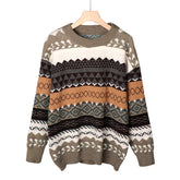 Cottagecore Clothing, Boho Knitted Sweater - Cozy Knit Vintage Design Sweater - Dark Academia Aesthetic Long Sleeve Boho Sweater