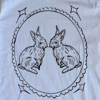 Fairytale Bunny 90's Y2k T-Shirt - Moon and Cottage