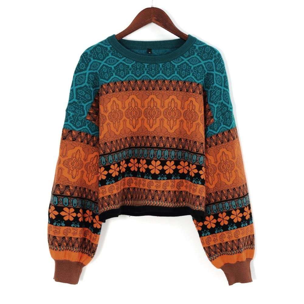 Cottagecore Clothing, Retro Knitted Sweater - Cozy Knit Vintage