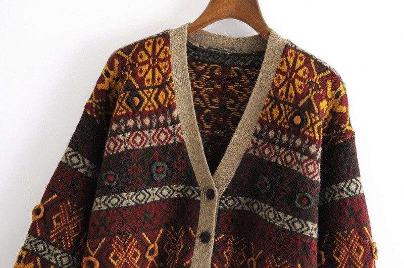 Cottagecore Clothing, Coffee Time Cardigan Sweater with Floral Embroidery
