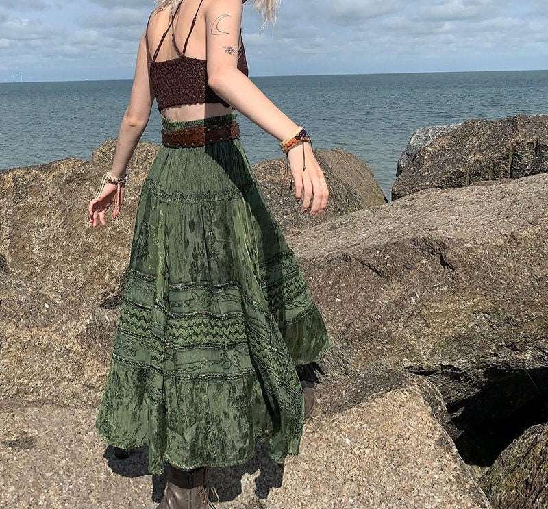 Vintage boho skirt clearance marker