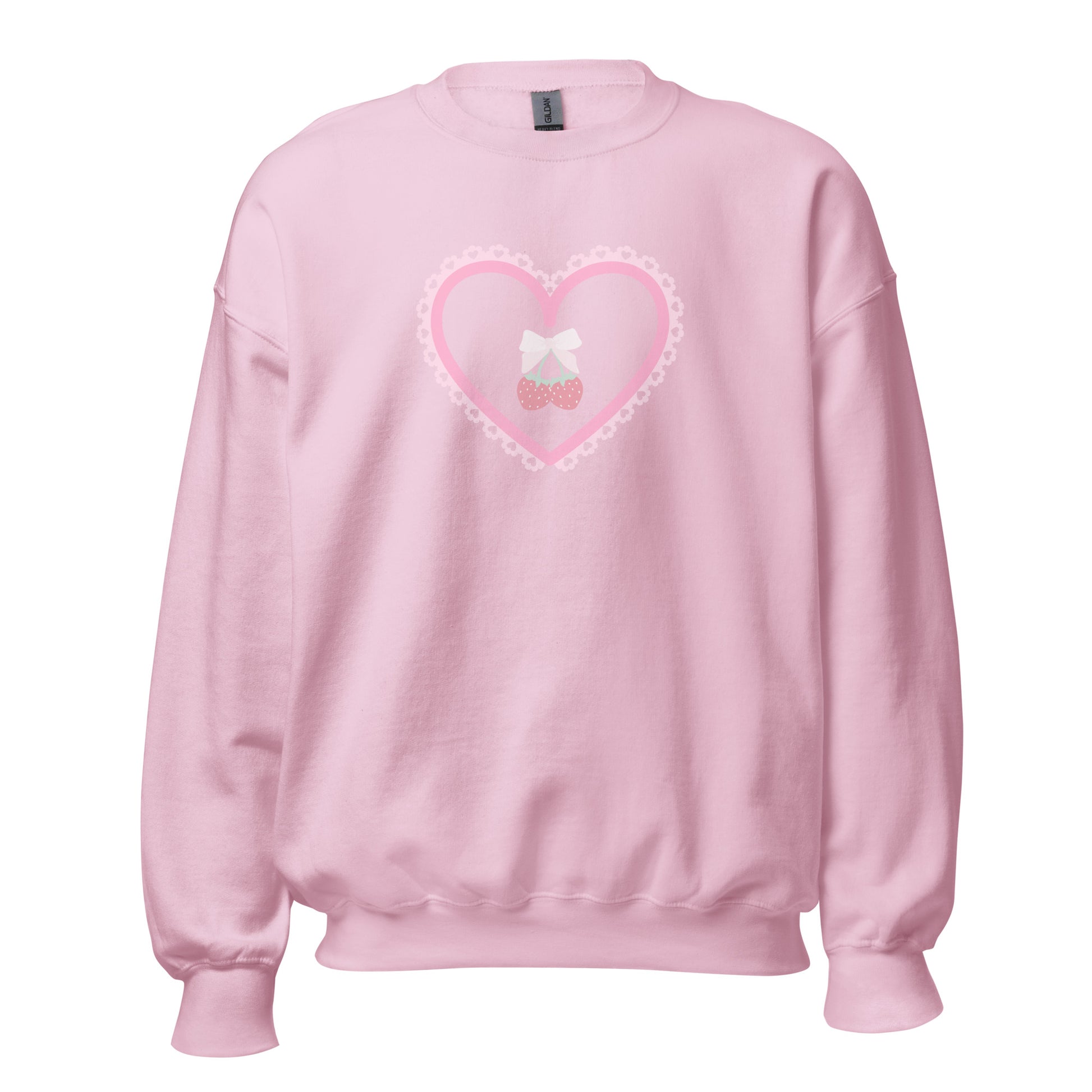 Coquette Clothing - Vintage Cherries Kawaii Long Sleeve Comfy Sweater | Coquette, Cottagecore, kawaii, new, pink aesthetic, princesscore | Moon and Cottage