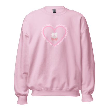 Coquette Clothing - Vintage Cherries Kawaii Long Sleeve Comfy Sweater