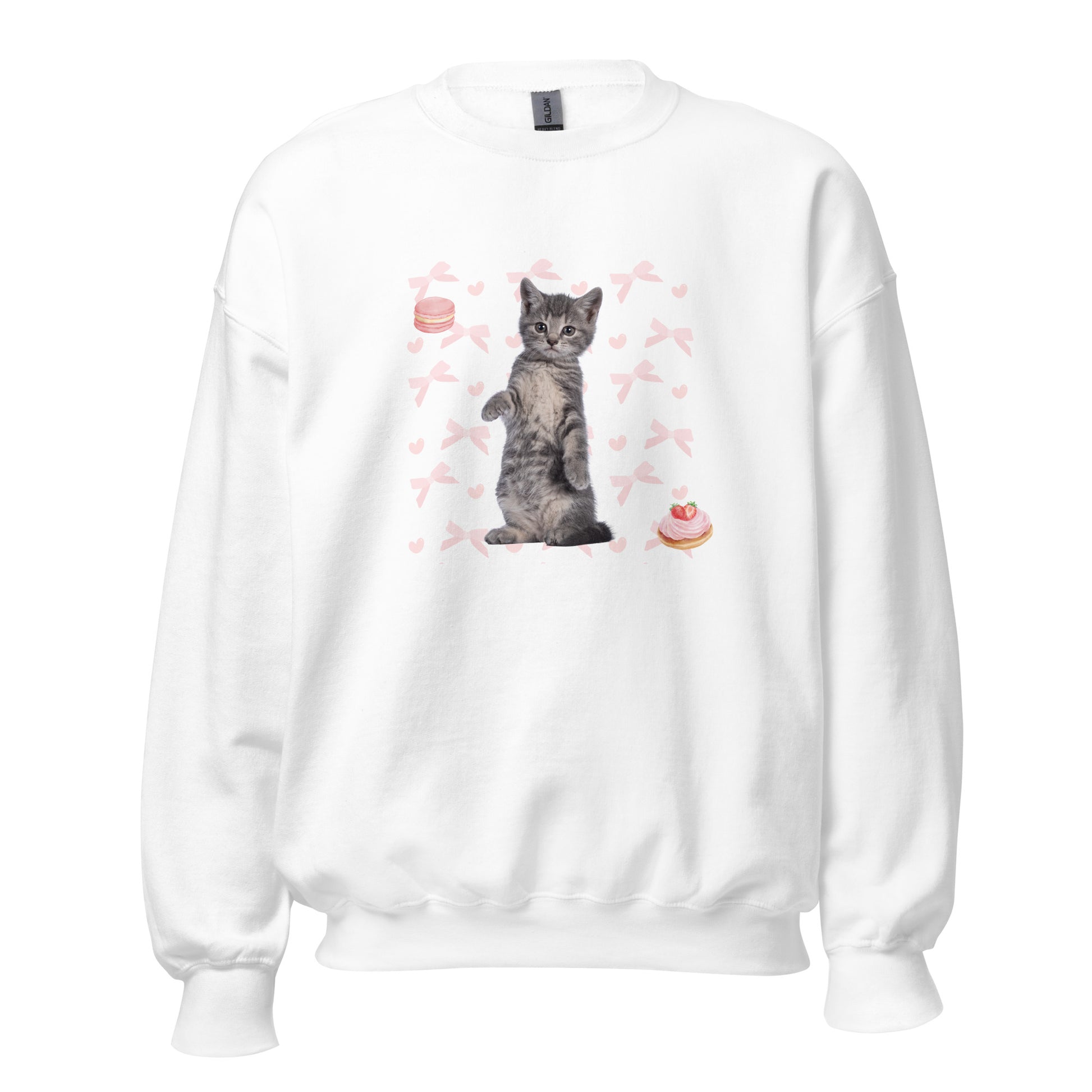 Coquette Aesthetic, Kawaii Cat Sweater, Long Sleeve Boho Vintage Clothing | cat, Coquette, coquette sweater, Cottagecore, kawaii, new, pink aesthetic, princesscore | Moon and Cottage