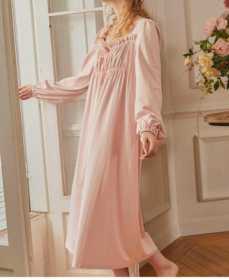 Victorian Nightgown, Old Fashion Nightwear, Renaissance Nightdress,  Medieval Sleepwear, Vintage Nightie, Cottagecore Clothes Delicate Beauty 