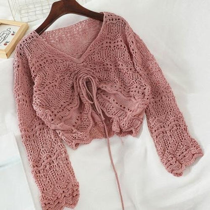 Cottagecore Aesthetic | Boho Comfy Tie Knit Sweater | Fairycore, Goblincore Clothing