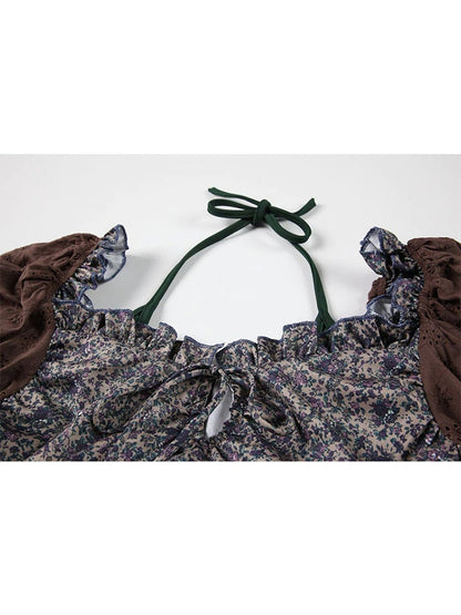 Vintage Chic Renaissance Inspired Blouse - Cottagecore Aesthetic, Puffy Long Sleeve Women Boho Top